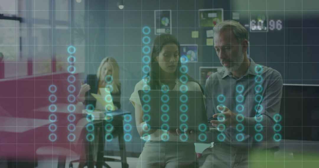 Financial Data Analysis with Diverse Team Collaboration in Office