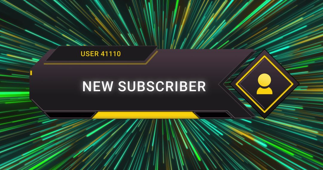 New Subscriber Notification Overlay for Streaming