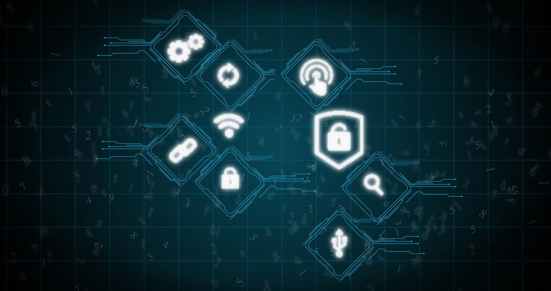 Cybersecurity and Networking Digital Art