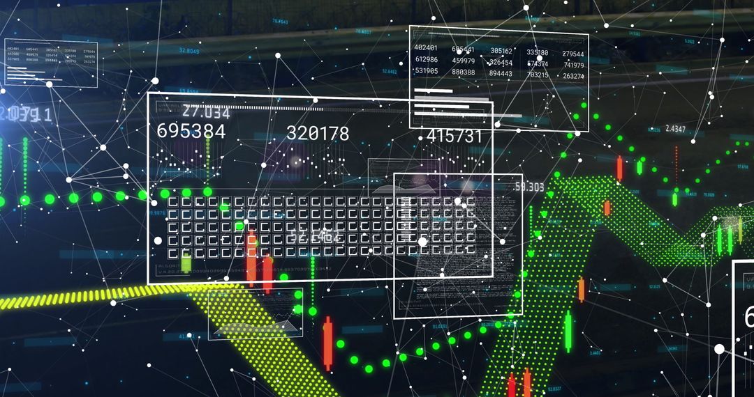 Abstract Digital Financial Data Visualization with Graphs