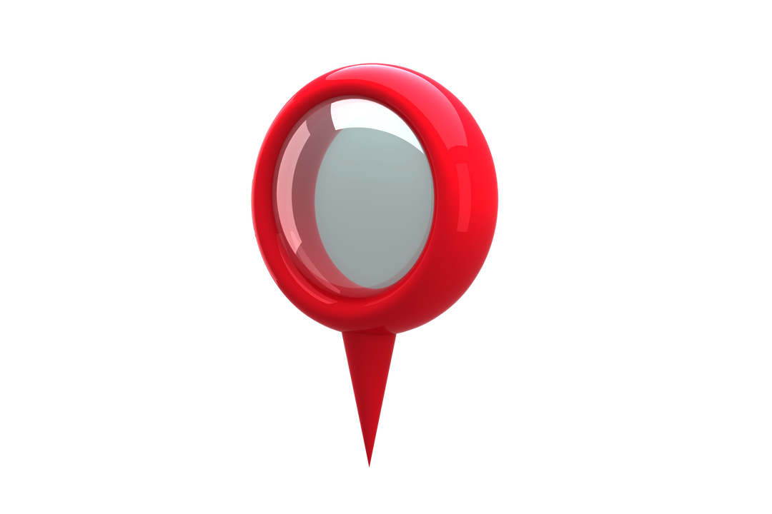 Transparent Red Navigation Pin Isolated on White - Download Free Stock Images Pikwizard.com