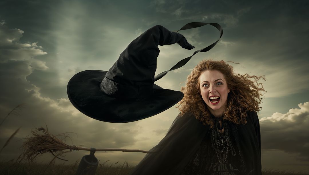 Bewitching Moment of Enchantment in Windy Open Plain