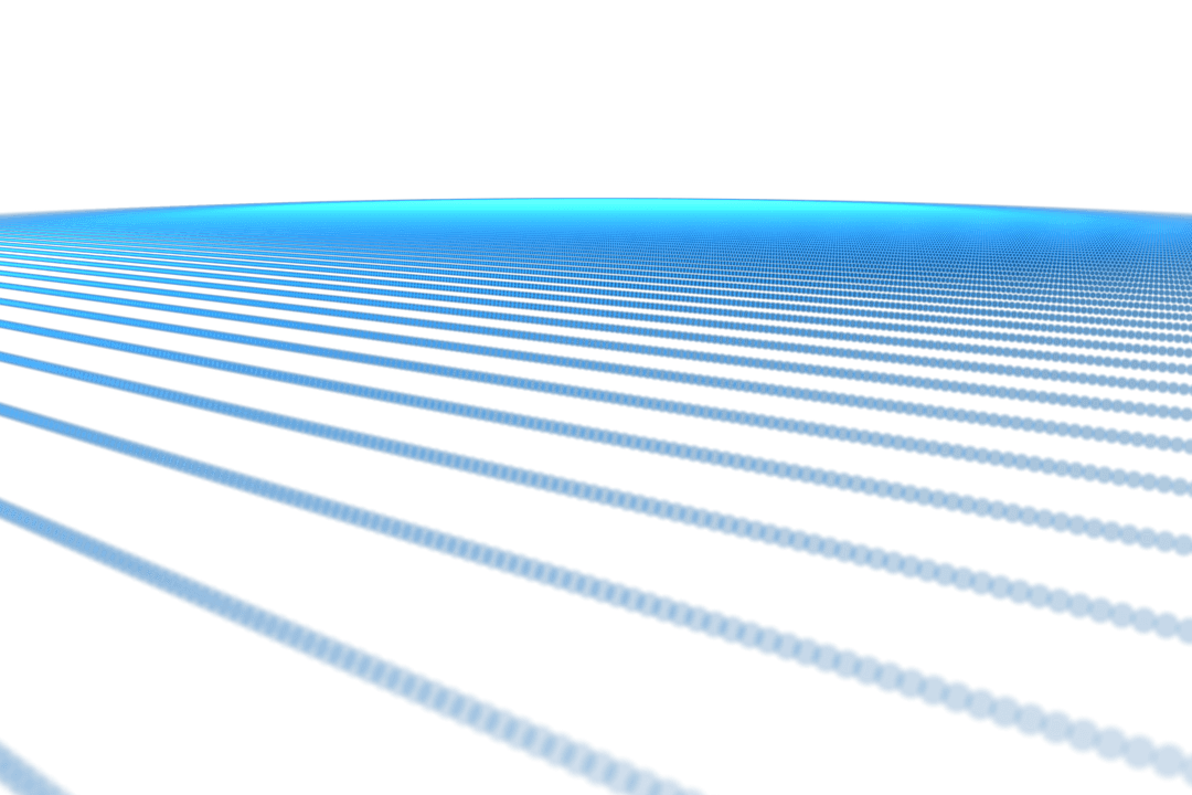 Abstract Blue Digital Lines on Transparent Background