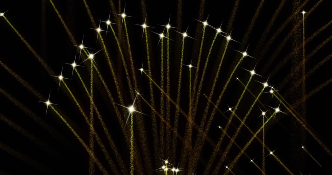 Dazzling Fireworks Display on Black Sky