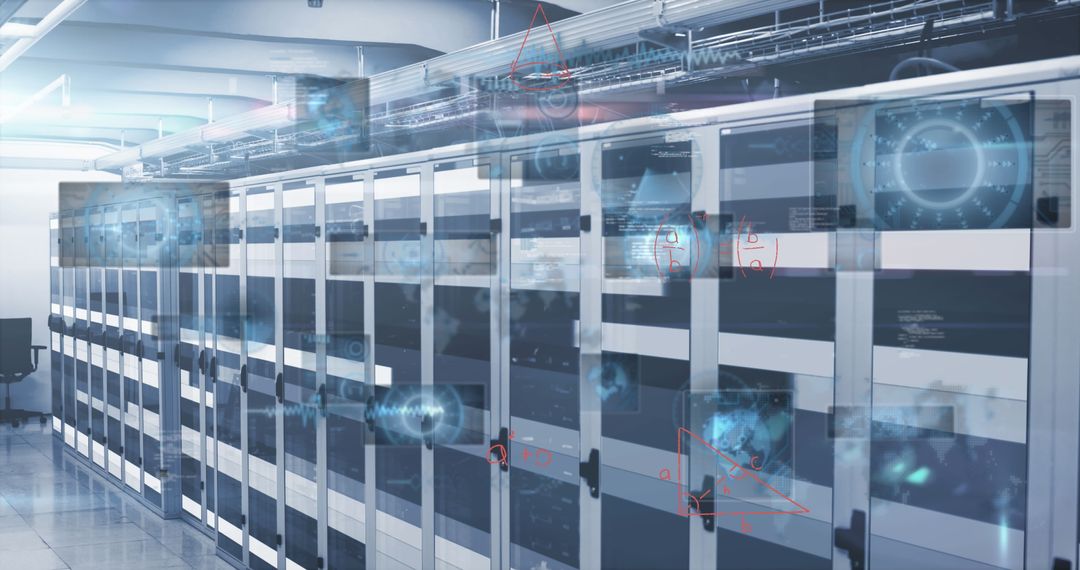 Modern Data Center Servers with Holographic Screens