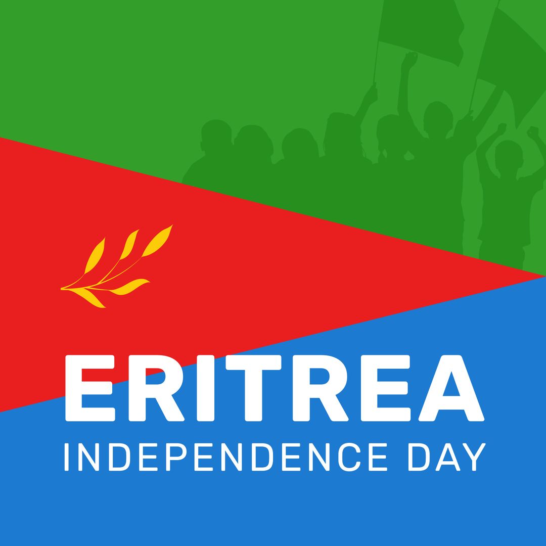 Eritrea Independence Day Celebration Graphic with Flag