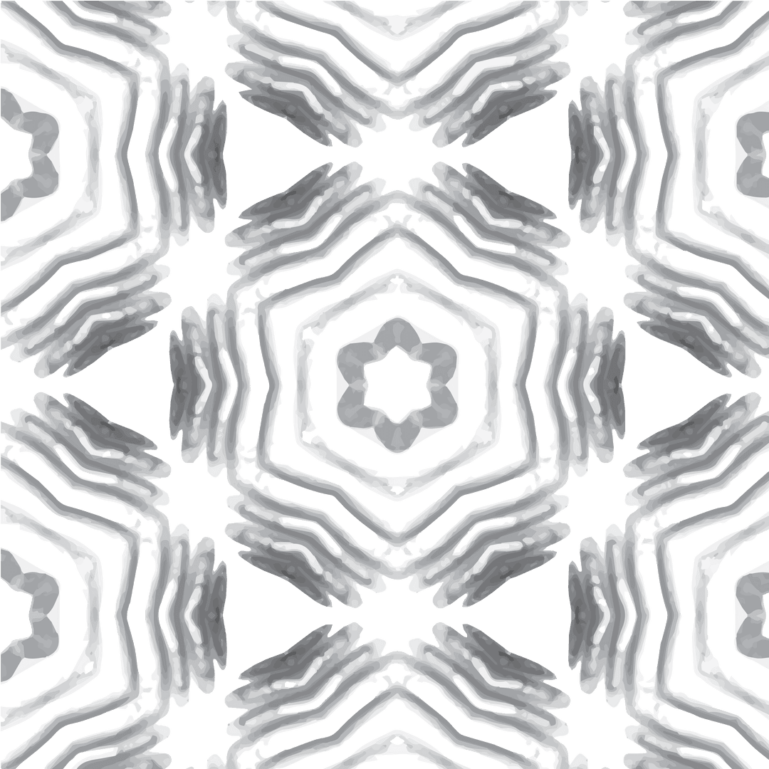Geometric Grey Pattern Design on Transparent Background