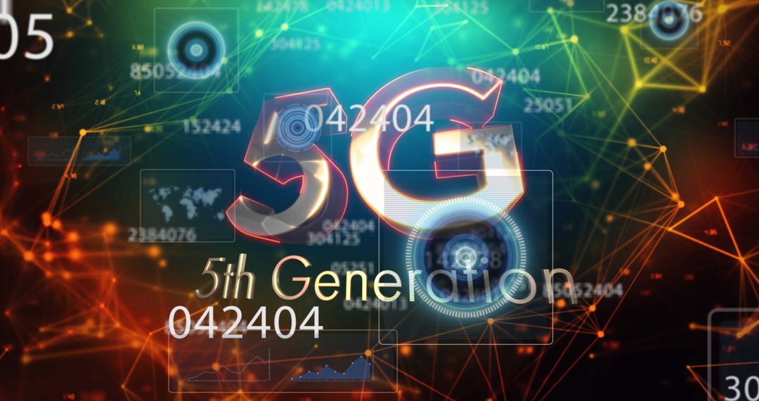 5G Network Concept with Digital Connections - Free Images, Stock Photos and Pictures on Pikwizard.com