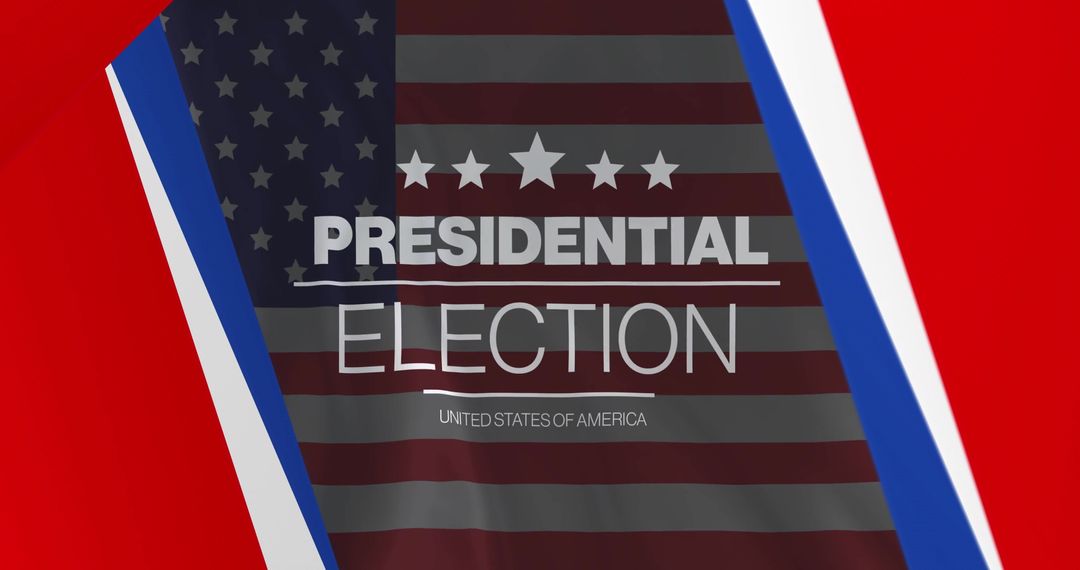 Presidential Election Concept with American Flag Background