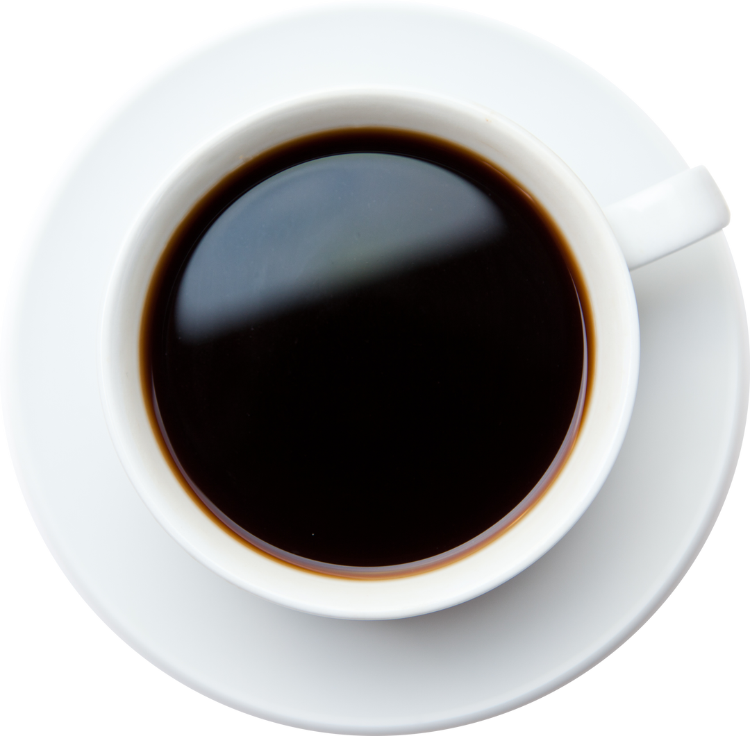 Transparent Isolated Cup of Black Coffee on Saucer - Download Free Stock Images Pikwizard.com