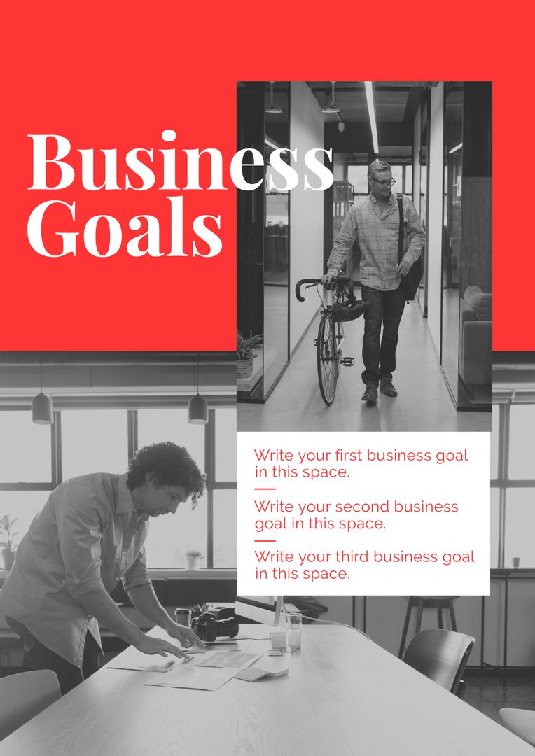 Creative Workspace with Entrepreneurs Discussing Business Goals