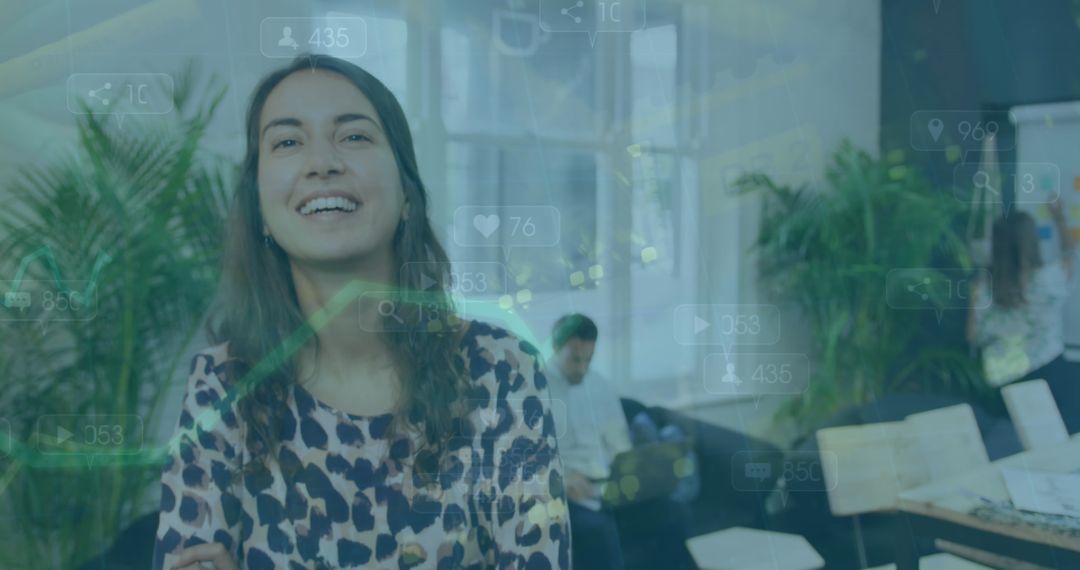 Young Professional Engages with Digital Networks and Data Analytics