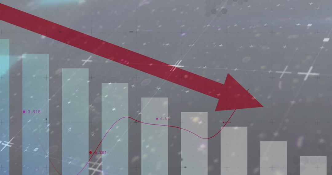 Business Charts Showing Declining Financial Trends