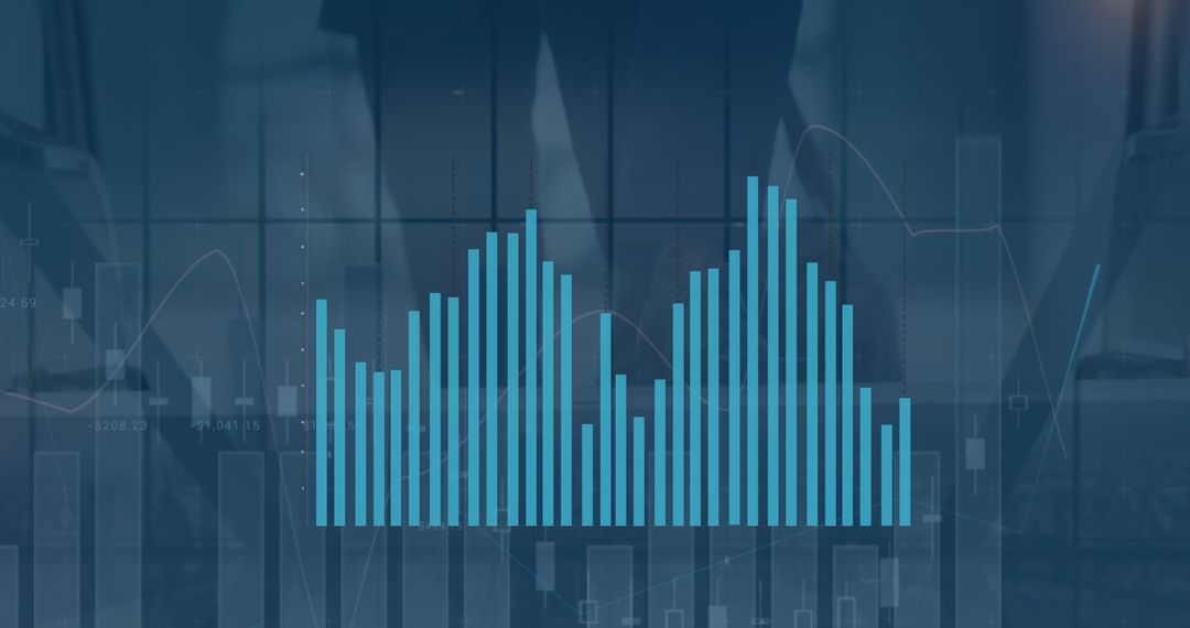 Dynamic Data Visualization with Modern Graph Overlays - Free Images, Stock Photos and Pictures on Pikwizard.com