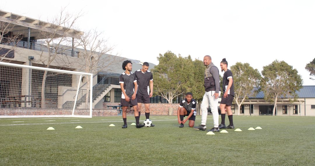 Soccer Team Enhancing Agility and Teamwork with Structured Drills