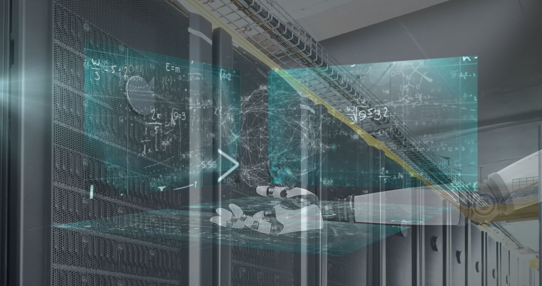 Robotics and AI in High-Tech Data Center Environment - Free Images, Stock Photos and Pictures on Pikwizard.com
