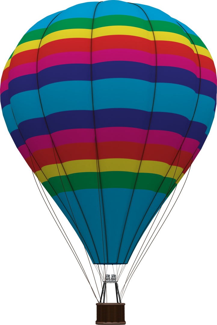 Colorful Hot Air Balloon on Transparent Background - Download Free Stock Images Pikwizard.com