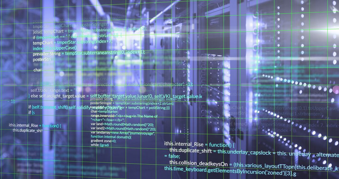 Digital Coding and Networking in Data Server Room - Free Images, Stock Photos and Pictures on Pikwizard.com