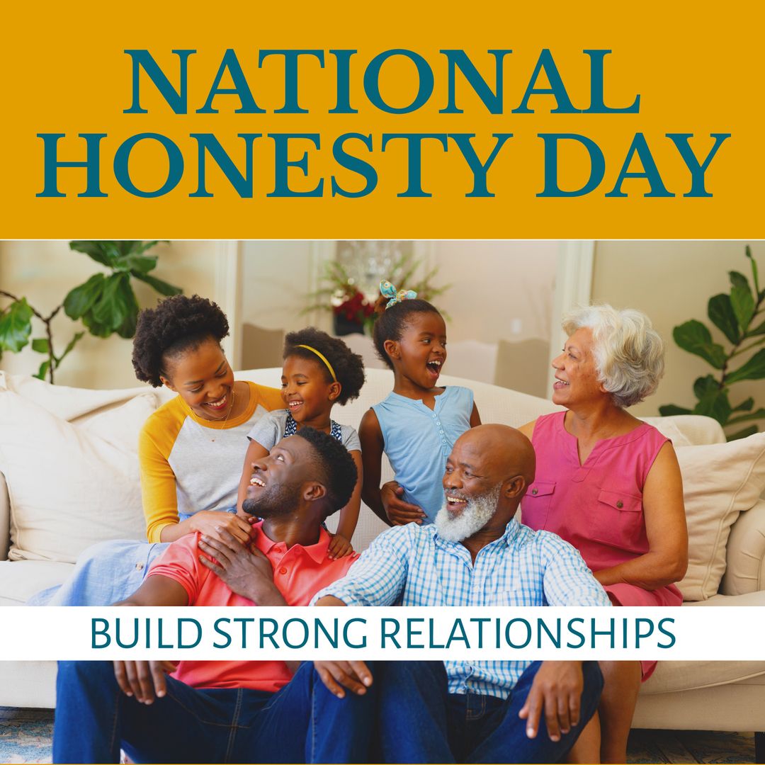 Multi-Generational African American Family Celebrating National Honesty Day