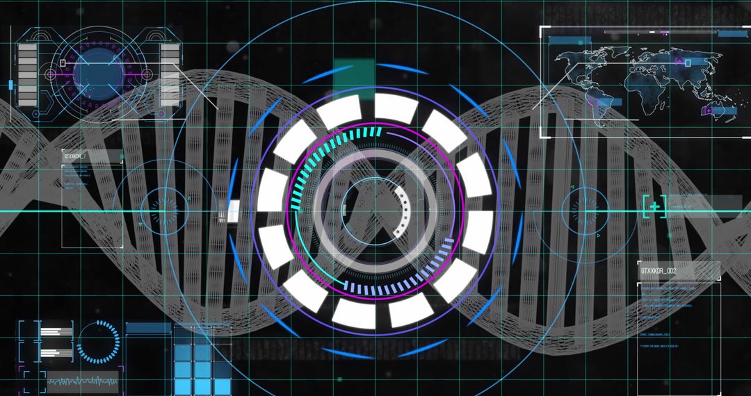 Futuristic DNA and Global Science Interface Scanning