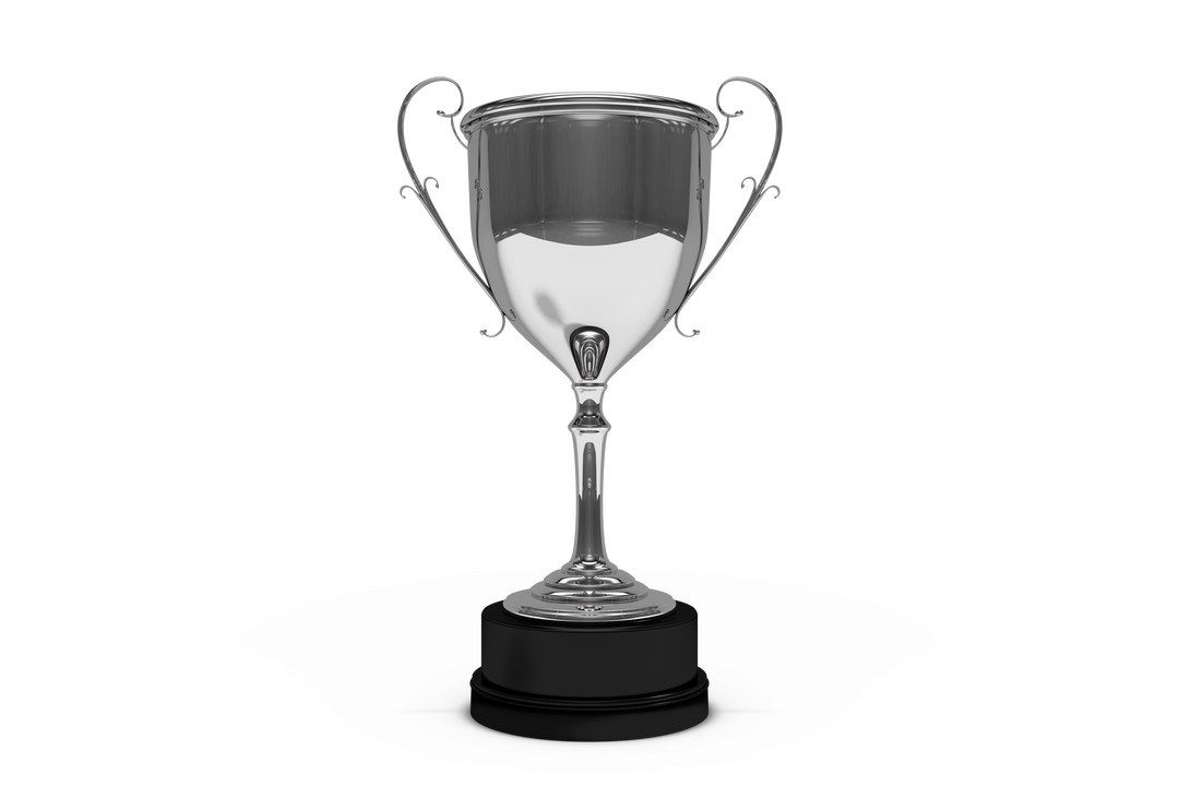 Vector Silver Trophy Cup on Transparent Background for Competitions and Awards - Download Free Stock Images Pikwizard.com