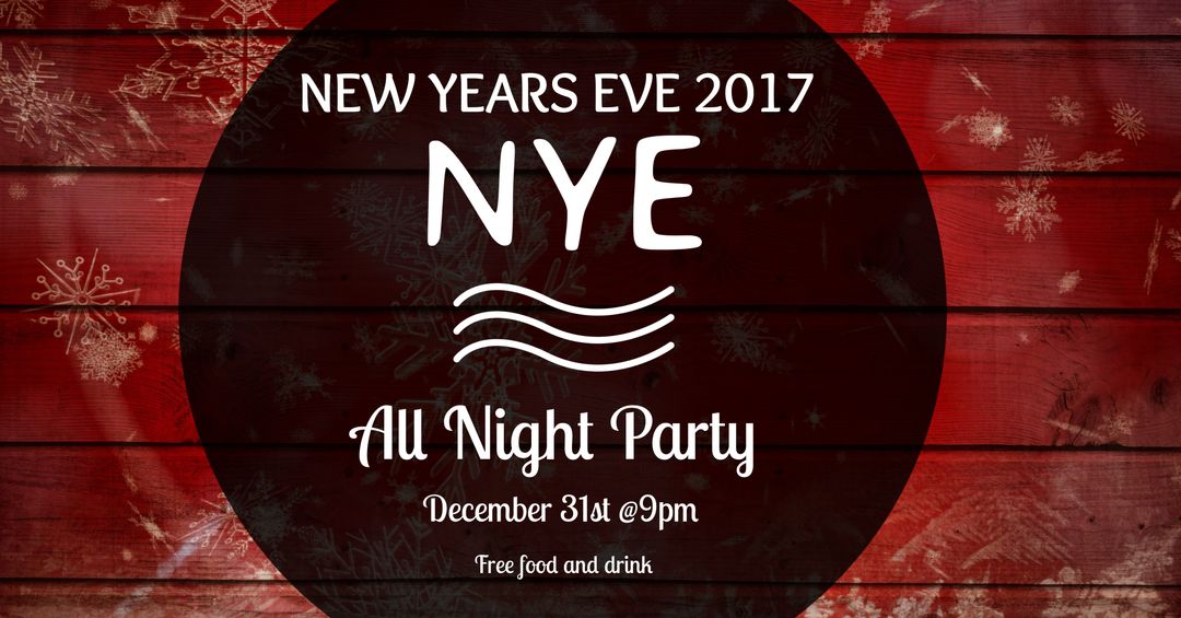 Festive New Year's Eve Party Invitation Design