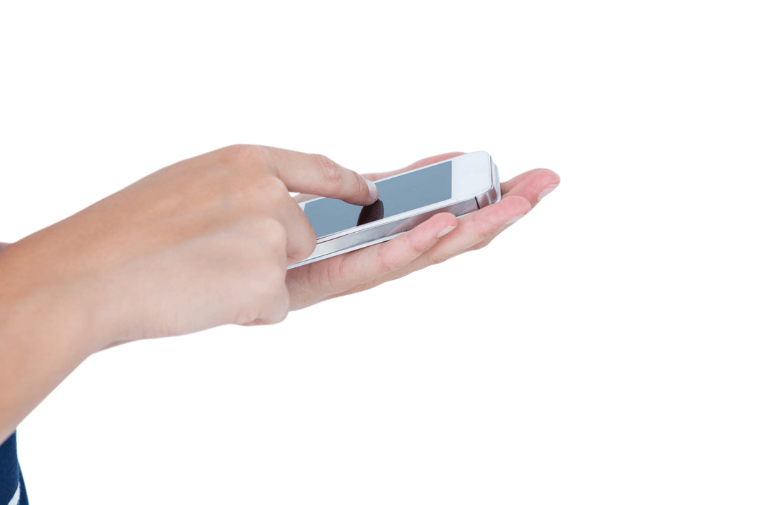 Transparent Hands with Smartphone Hovering Gesture