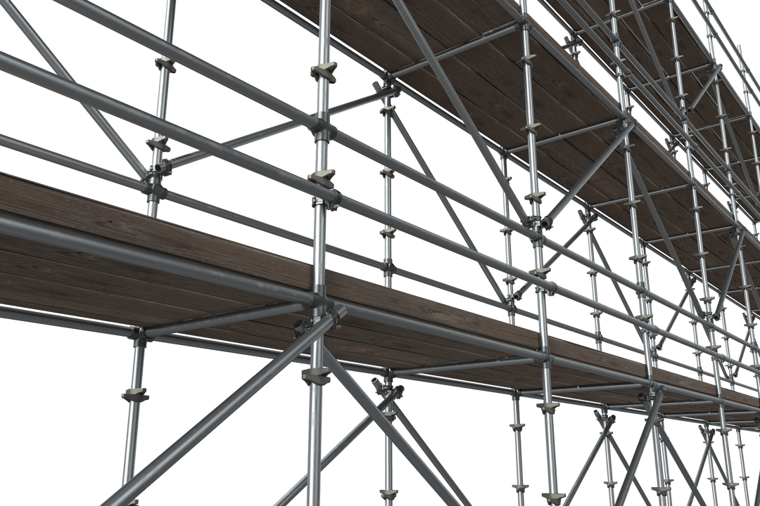 Transparent Industrial Scaffolding Structure
