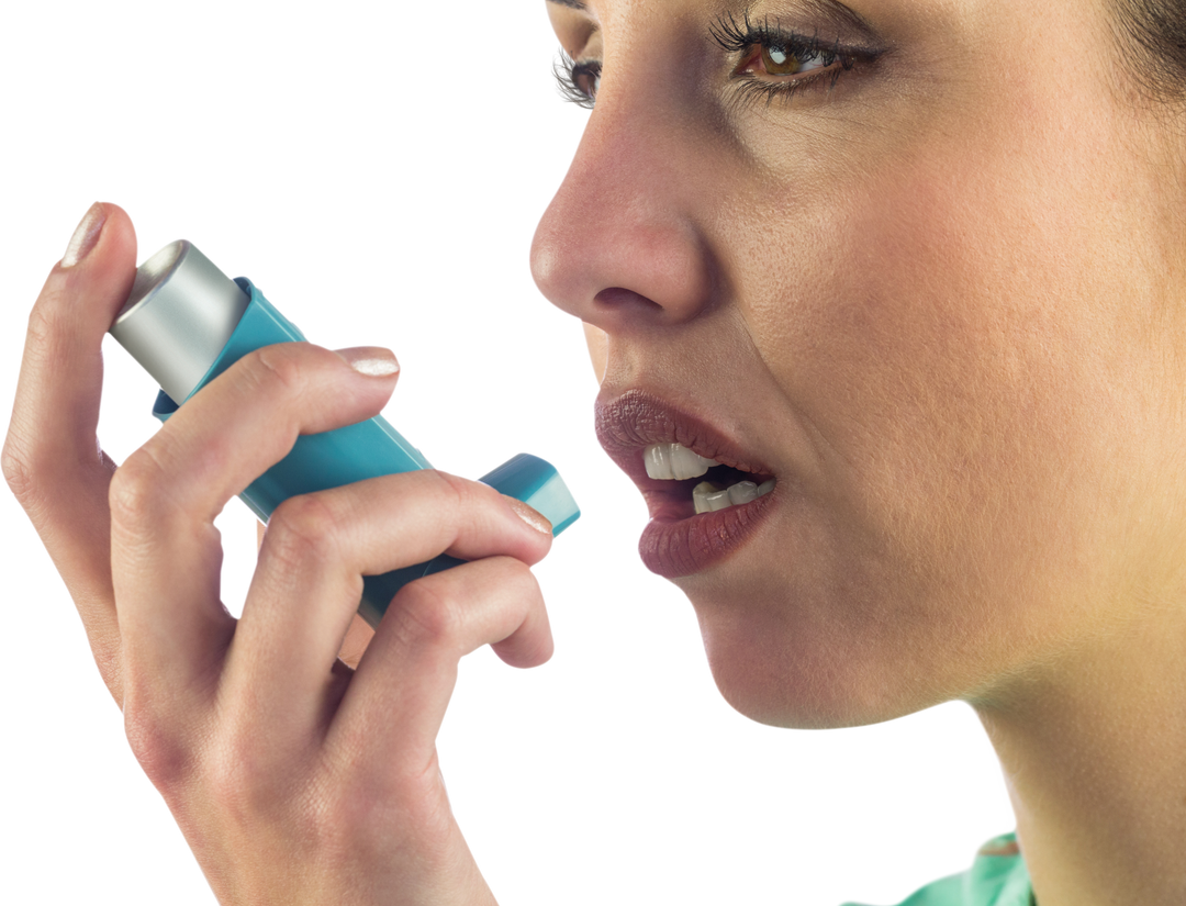 Young Woman Holding Inhaler Close-up Transparent Background - Download Free Stock Images Pikwizard.com