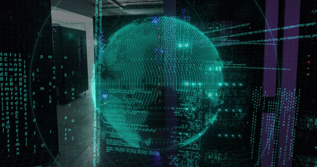 Data Visualization and Digital Tech in Server Room