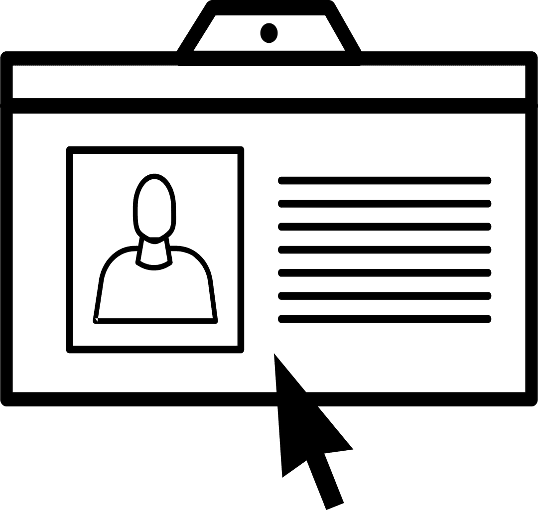 Black Arrow Icon with Transparent Name Tag Vector Illustration