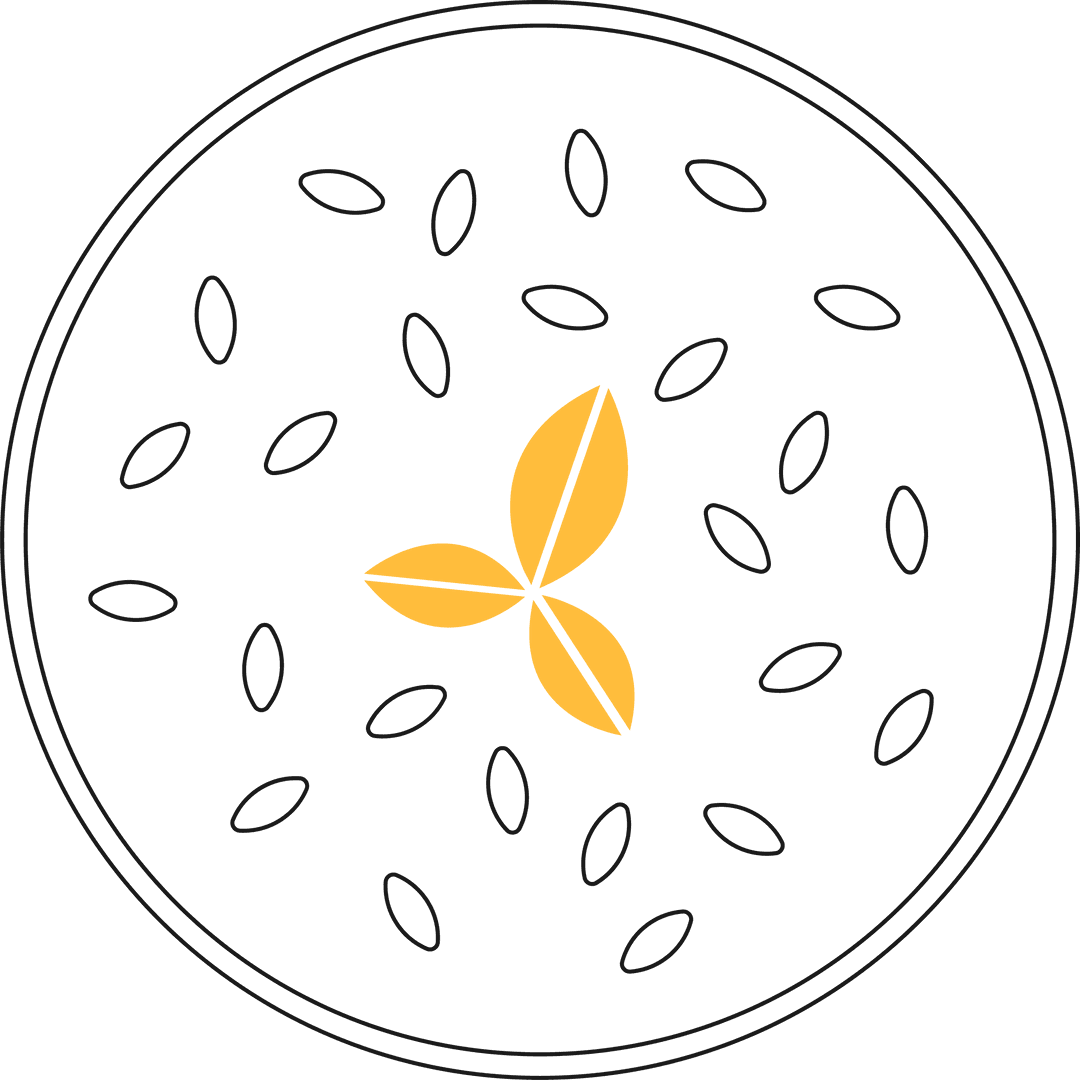 Geometric Botanical Design with Golden Transparent Motif