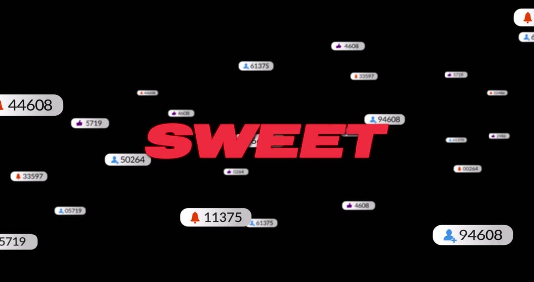 Social Media Notifications Representing Global Connectivity