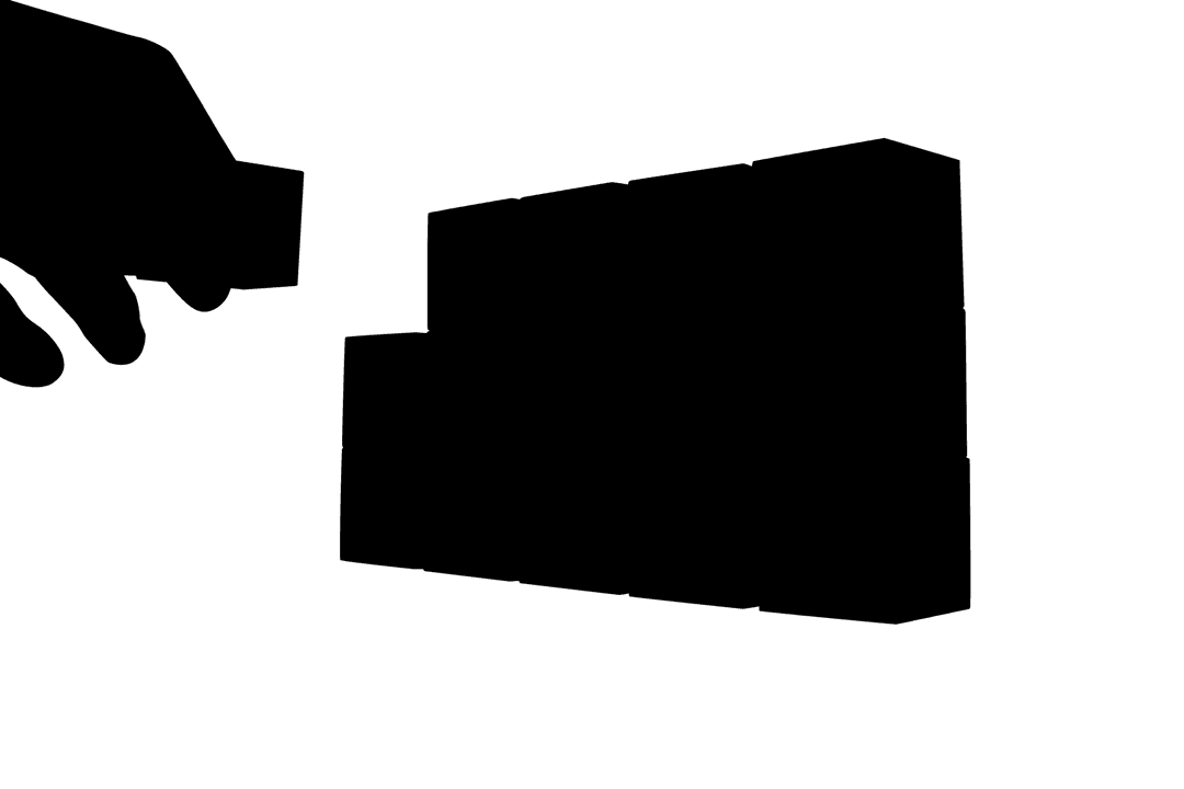 Transparent Business Strategy Concept with Building Blocks