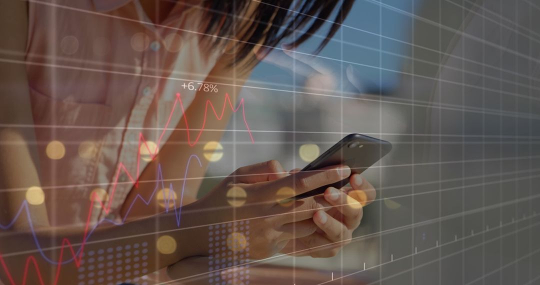 Business Technology and Growth Concept with Charts