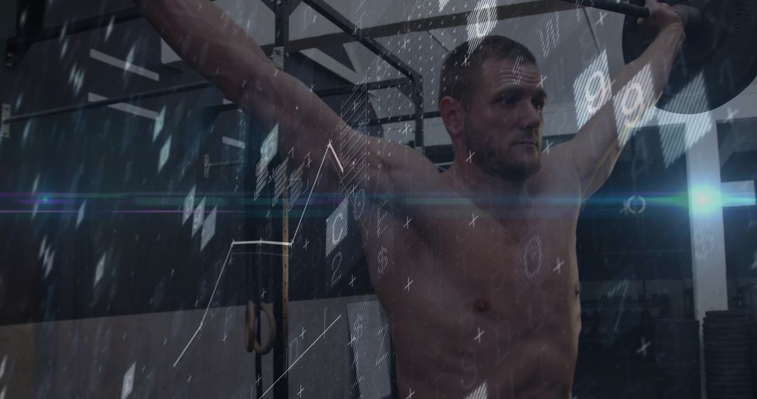 Athlete Weightlifting with Precision in Gym Setting