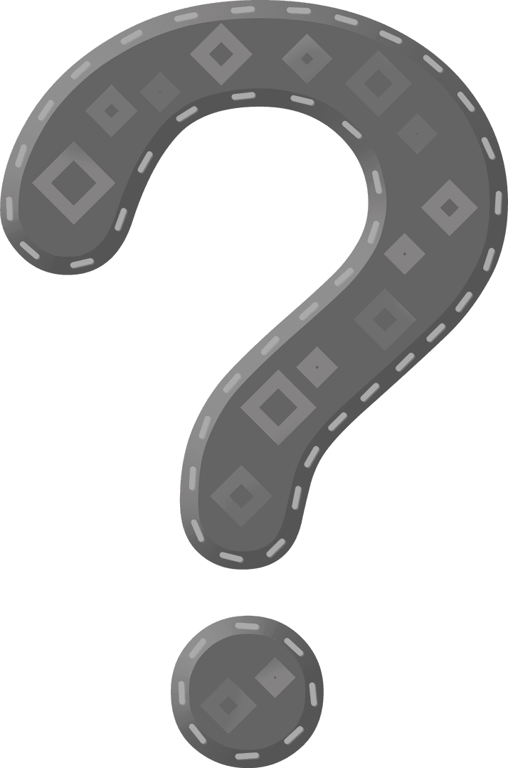 Transparent Gothic Patterned Question Mark Symbol Vector - Download Free Stock Images Pikwizard.com