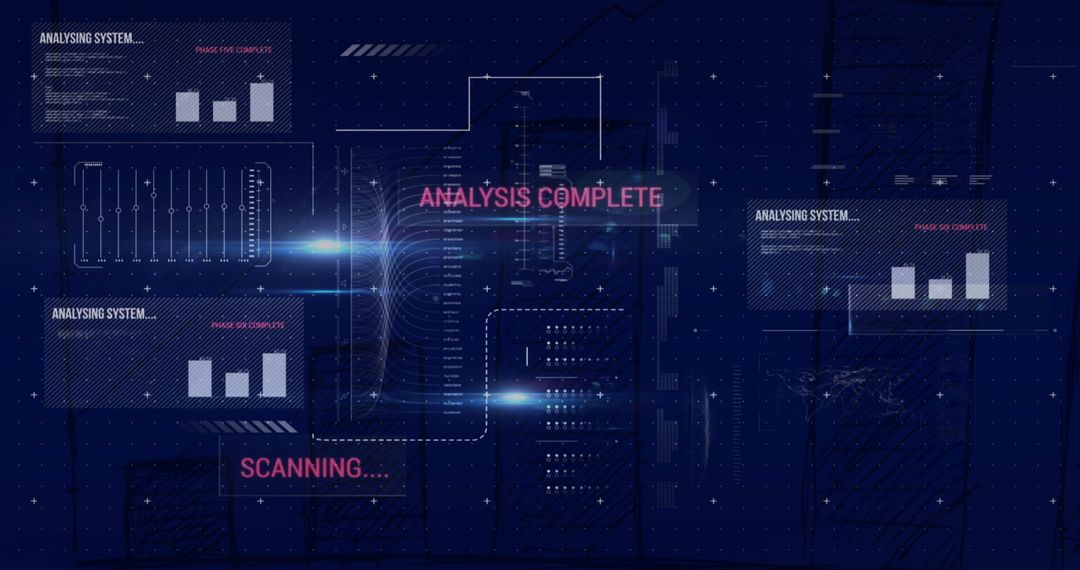 Data Processing Interface with Analysis Complete Display