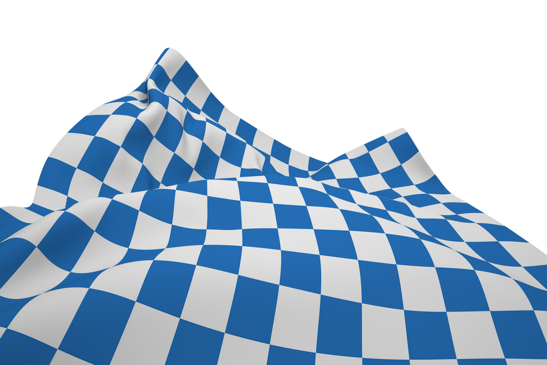 White Blue Checkered Flag on Transparent Background Waving Ripples - Download Free Stock Images Pikwizard.com