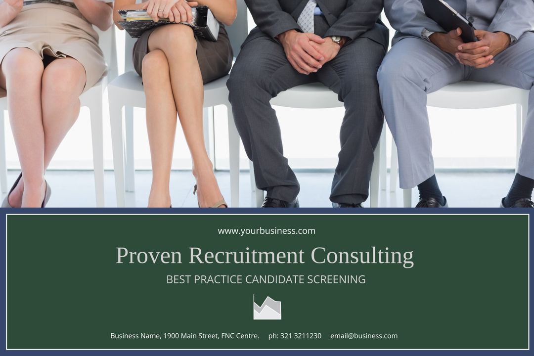 Professional Candidates Waiting for Job Interviews