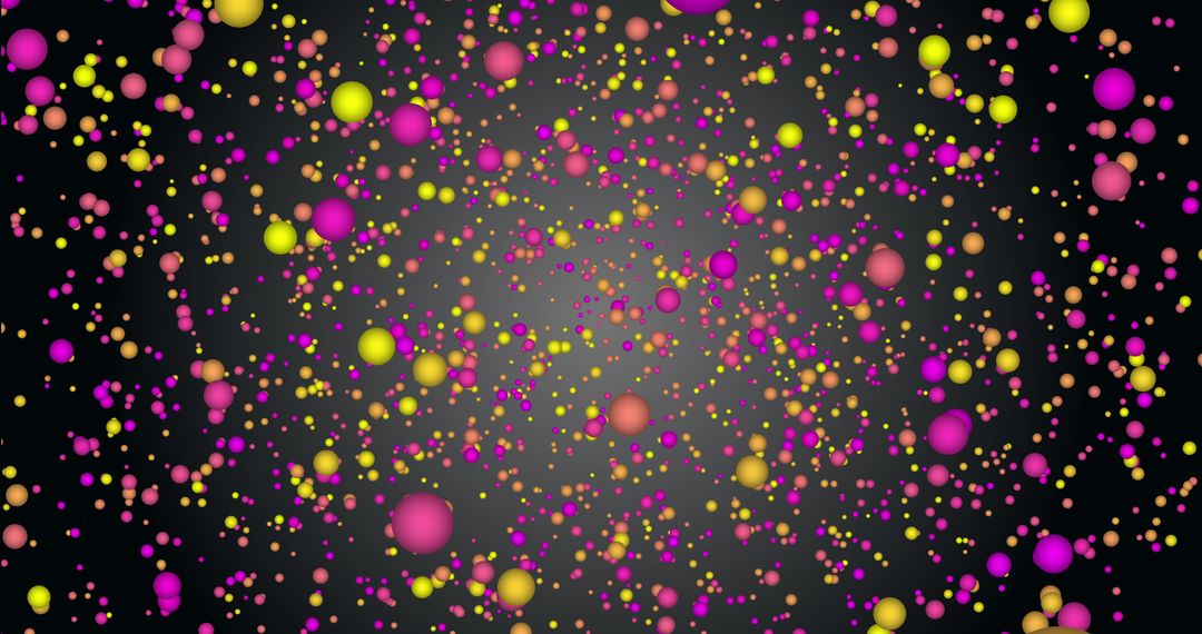 Abstract Colorful Particle Explosion on Black Background