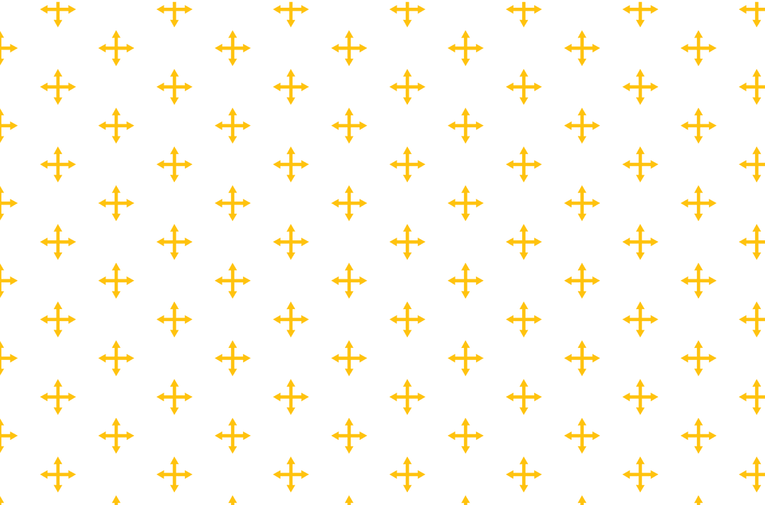 Yellow Arrow Pattern on Transparent Background
