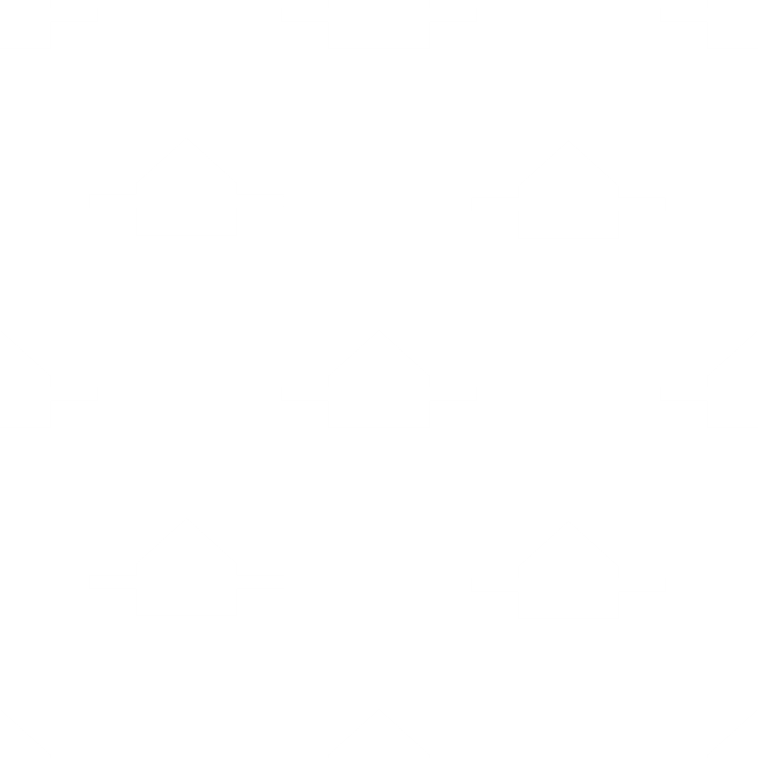 Digital Illustration of House Pattern on Transparent Background