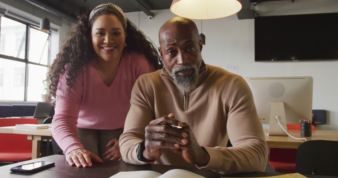 Diverse Business Colleagues Collaborating in Office Environment