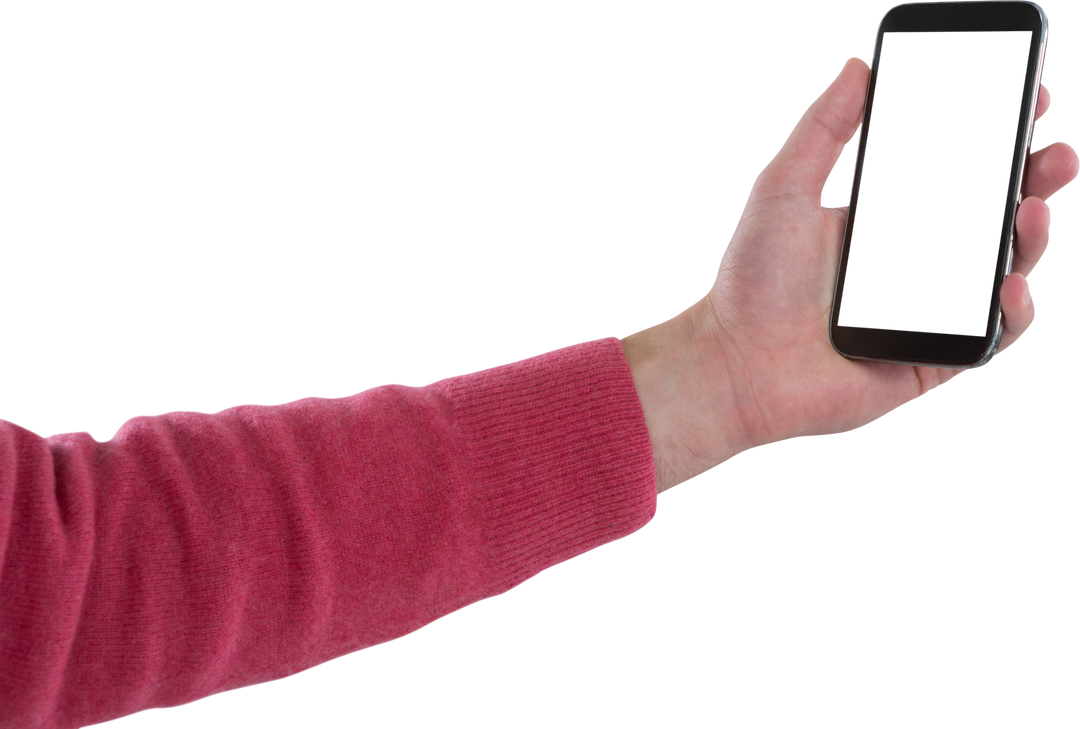 Transparent Hand Holding Mobile Phone Isolated Mockup - Download Free Stock Images Pikwizard.com