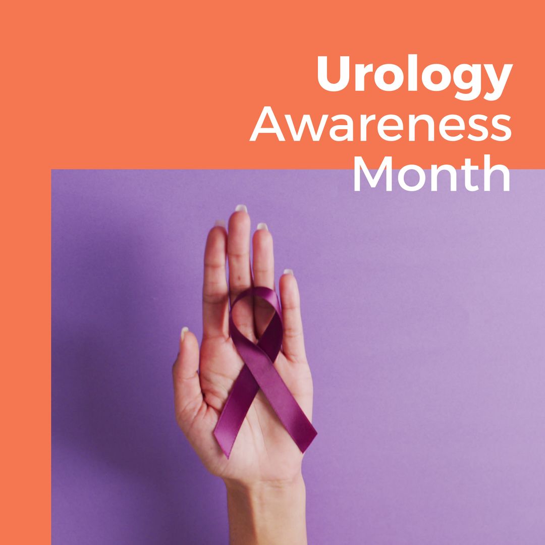 Urology Awareness Month Purple Ribbon Hand Gesture