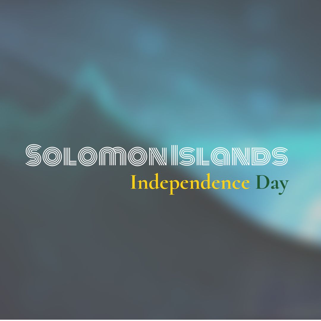 Solomon Islands Independence Day Celebration Concept