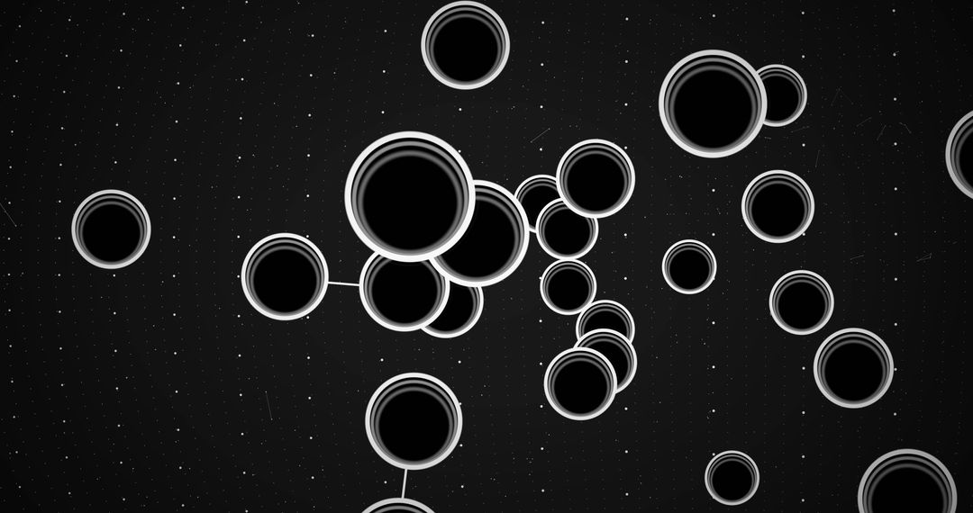 Futuristic Global Network with Human Icons on Dark Background