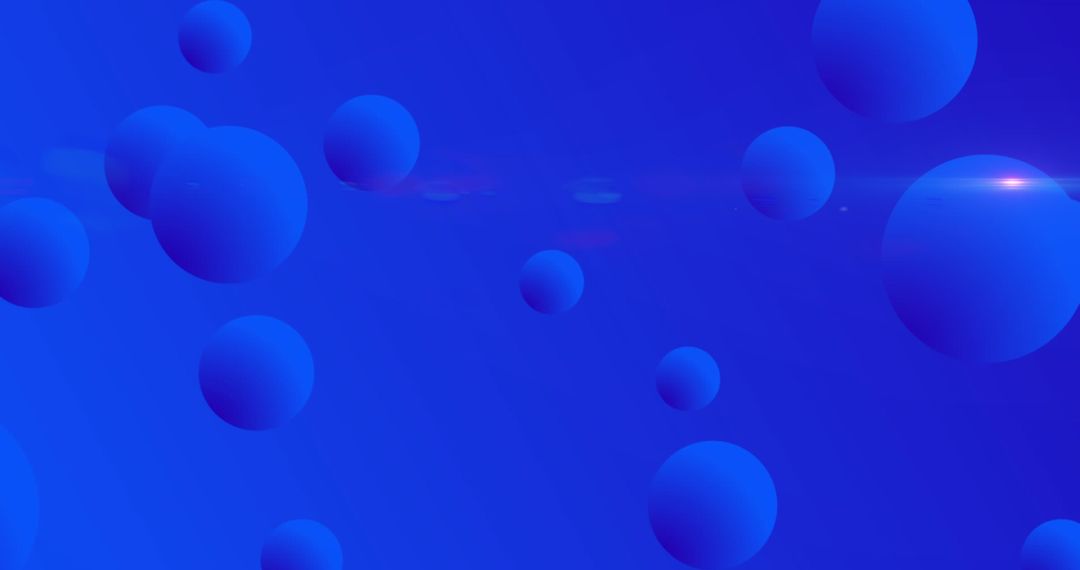 Floating Blue Spheres on Abstract Digital Background