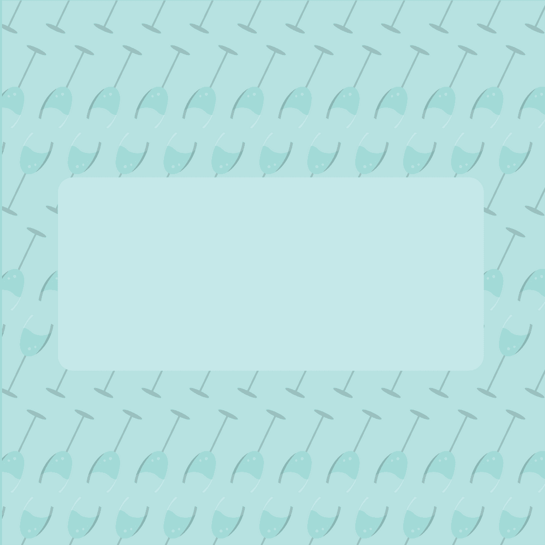 Transparent Wine Glass Pattern with Blue Copy Space Background